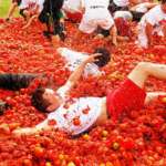 La Tomatina in  Spain