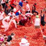 La Tomatina in  Spain