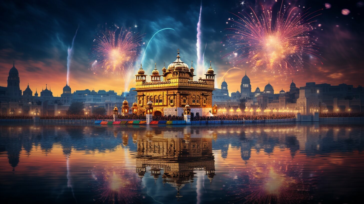 Amritsar's Golden Temple during Diwali celebrations