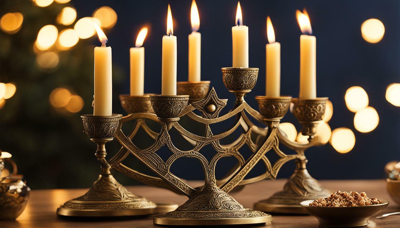 Hanukkah Menorah Candle Holders