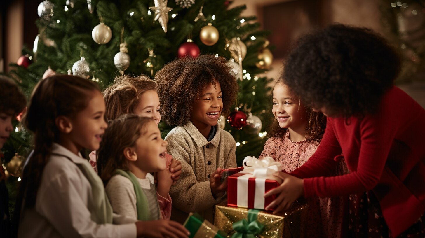 children enjoying Christmas activities