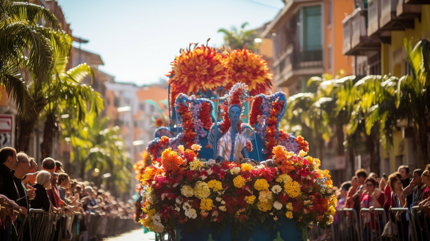 flower parade in Madeira