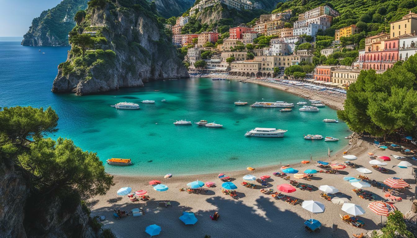 pristine beaches in Amalfi Coast
