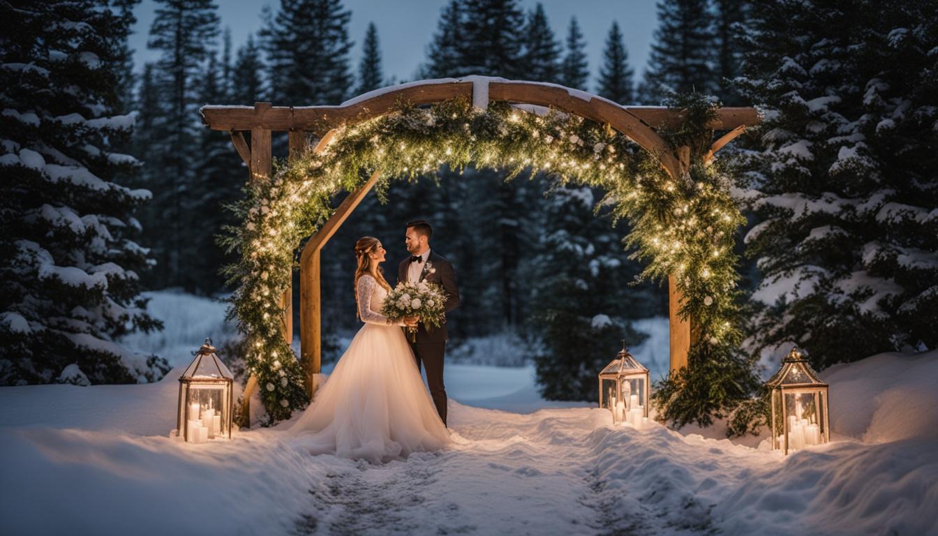 cozy winter wedding