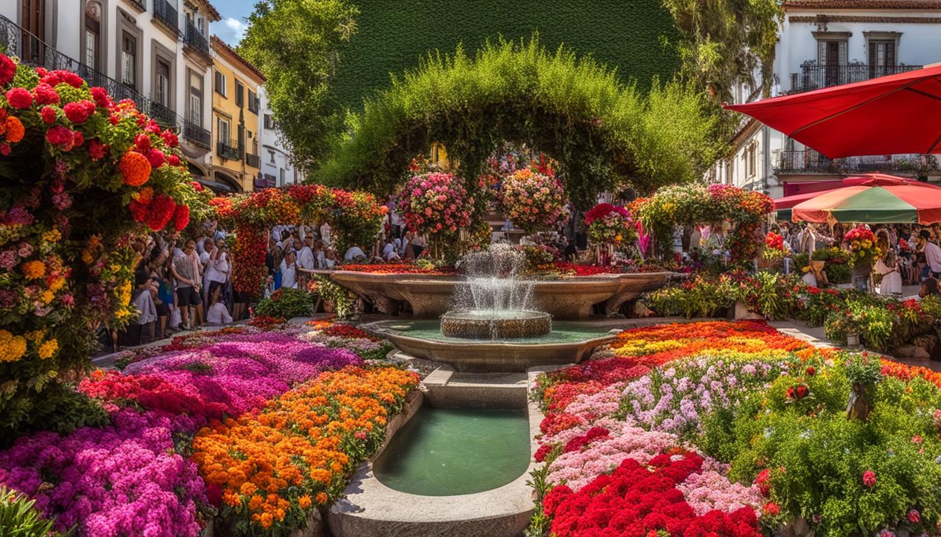 Exquisite floral displays at festa da flor Madeira