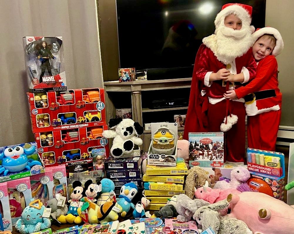 ‘It makes people happy’: Six-year-old Aberdeen Santa honored for toy drive