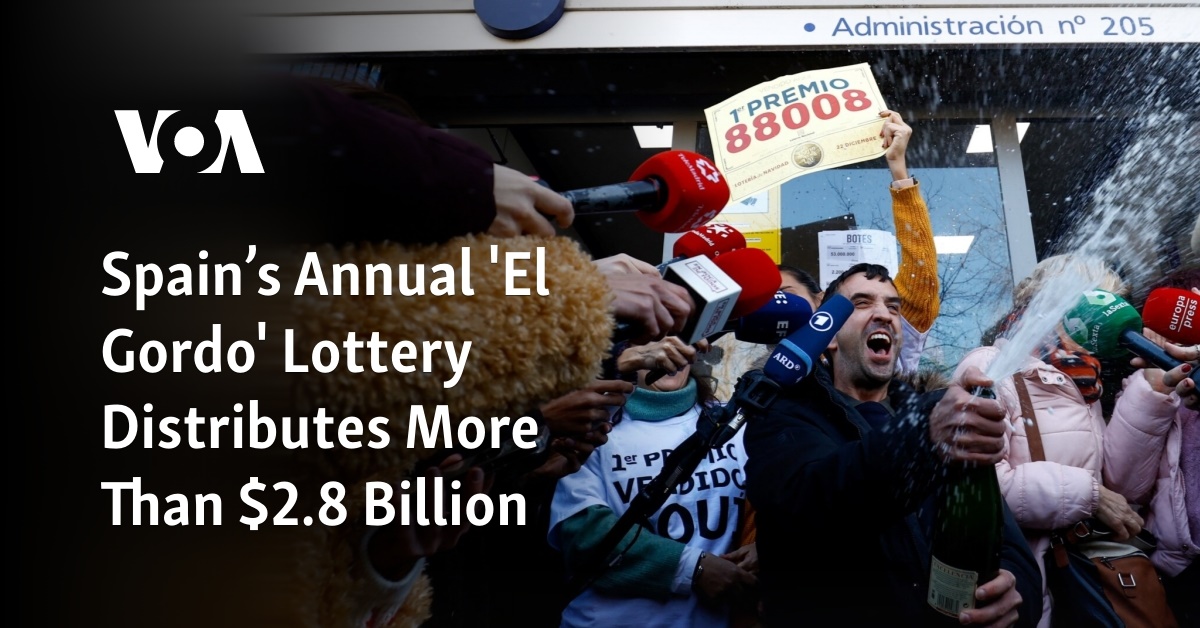 Spain’s Annual ‘El Gordo’ Lottery Distributes More Than $2.8 Billion