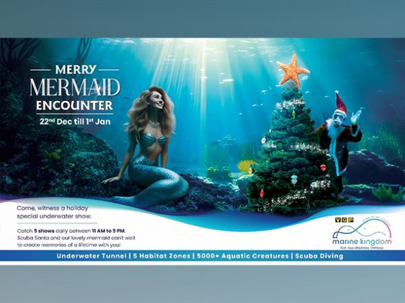 Business News | Merry Mermaid Encounter Show Splashes into VGP Marine Kingdom This Holiday Season | LatestLY