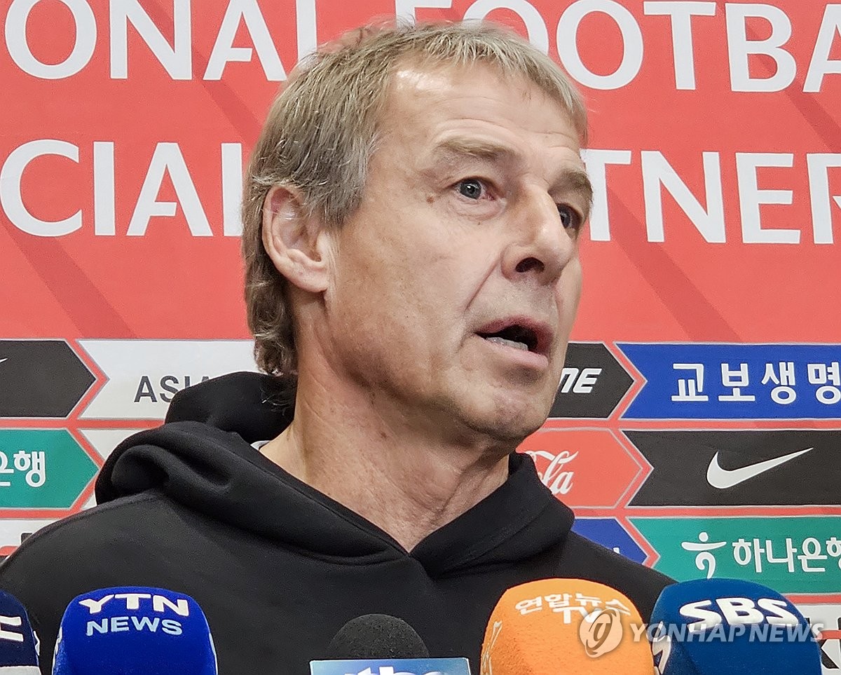 Klinsmann hoping for quick release of S. Korean footballer detained in China | Yonhap News Agency