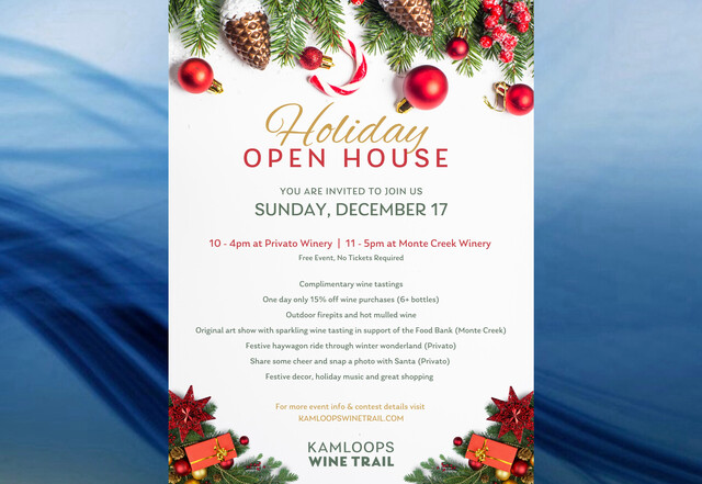 Kamloops wineries join forces to host annual Holiday Open House – Kamloops News