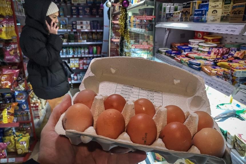 Rising egg prices show cracks in sanctions-hit Russian economy