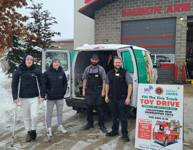 Salmon Arm Fire Department Fill the Fire Truck toy drive Saturday – Salmon Arm News