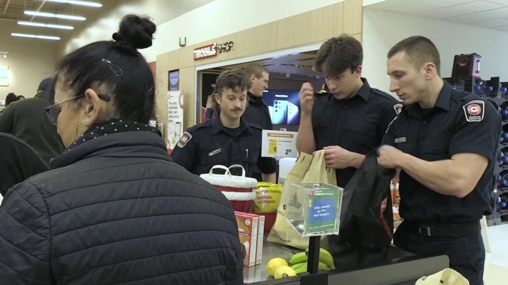 Cambridge firefighters fighting food insecurity for the holidays