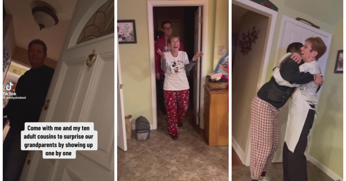 NJ family goes viral on TikTok as grandkids surprise grandparents for the holidays