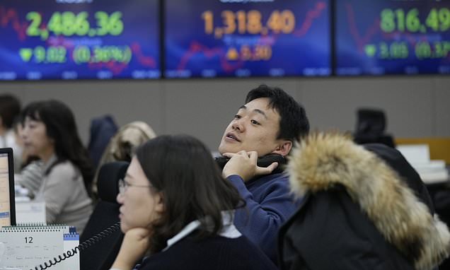 Stock market today: World shares fall, tracking Wall Street…