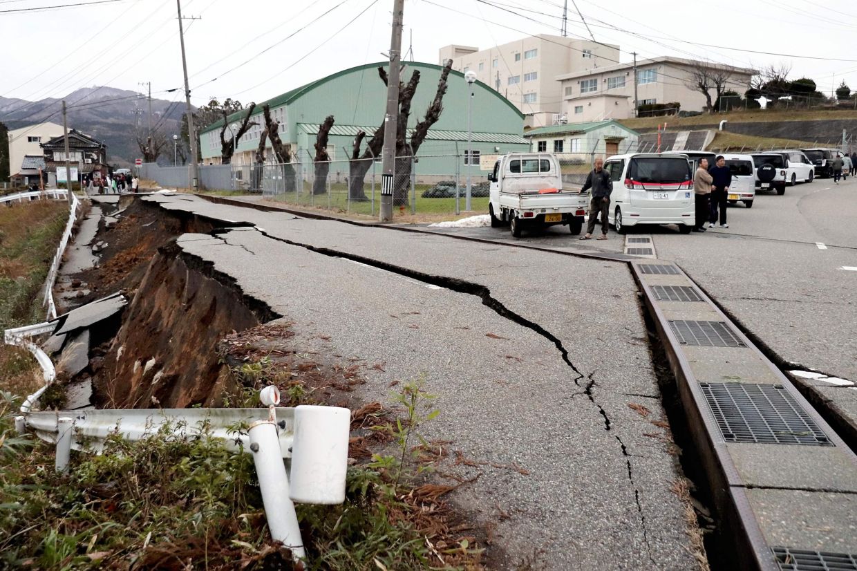 Residents told to run and evacuate as quickly as possible after major Japan quake triggers tsunami waves