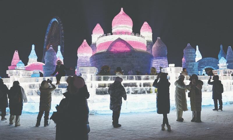 China’s ‘ice city’ draws record number of tourists over New Year holiday