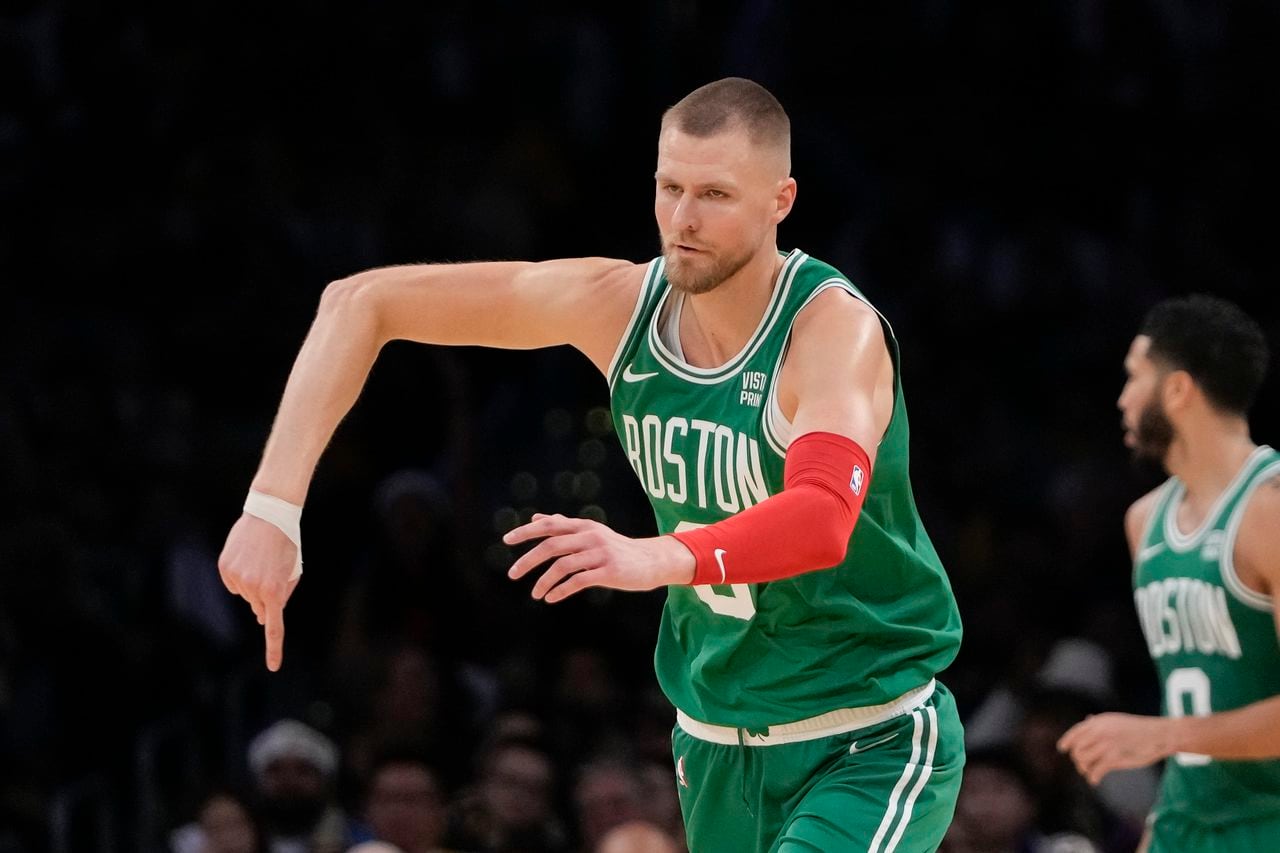 Celtics praise Kristaps Porzingis as a ‘monster’ on both ends