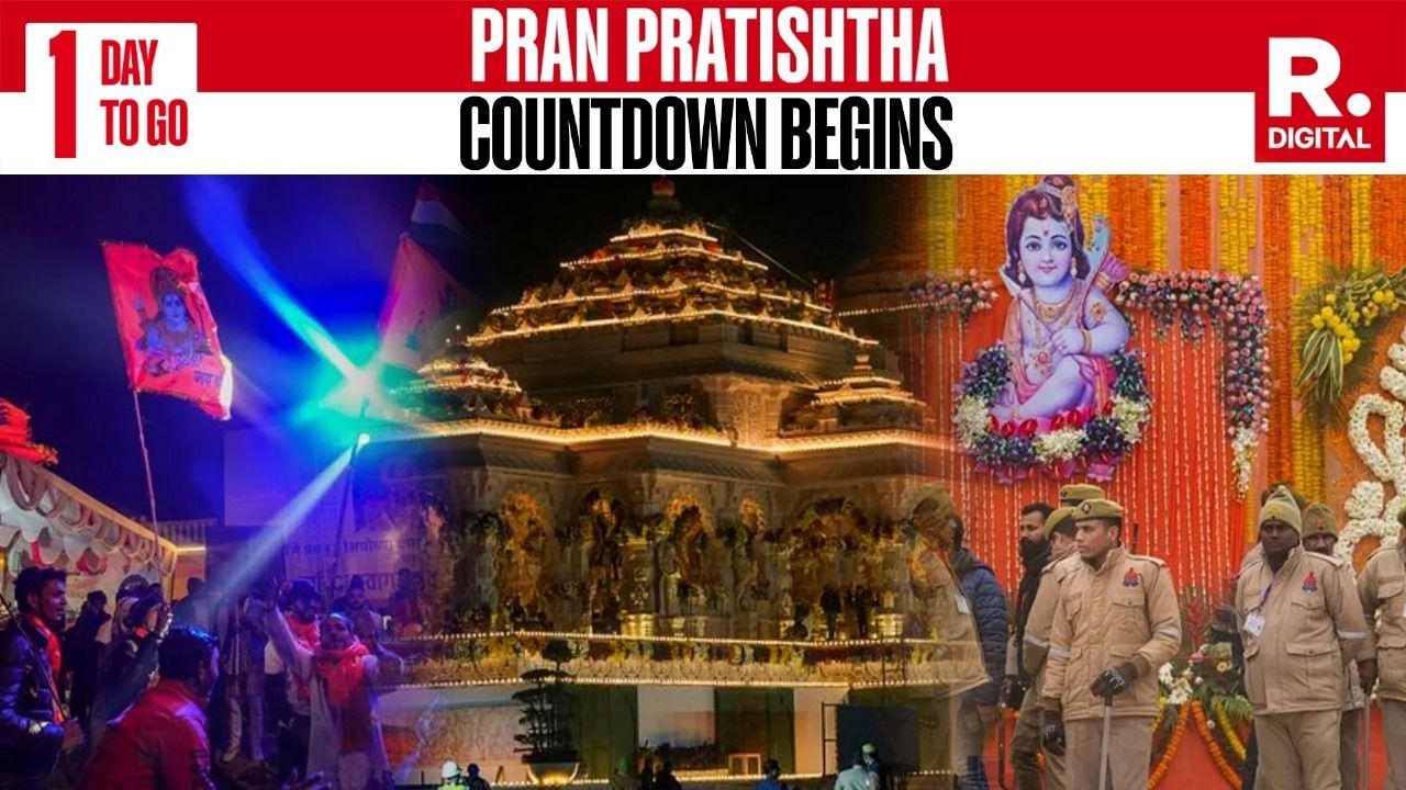 Countdown Begins For Pran Pratishtha, Ayodhya Dazzles to Welcome Ram Lalla After 550 Years- Republic World