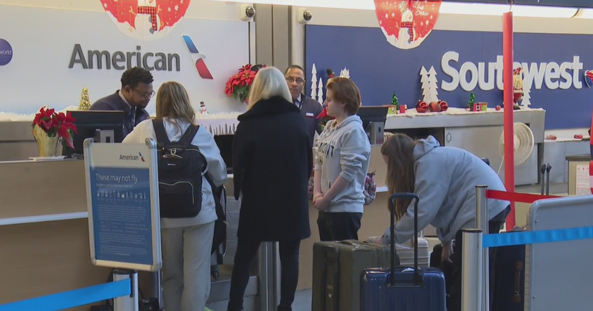 Travelers fly home for the holidays at the Pittsburgh International Airport
